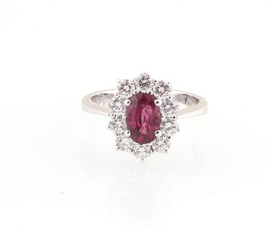 Rubin Brillant Damenring - Exquisite jewellery