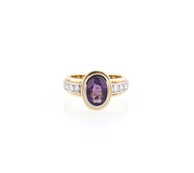 Brillant Amethystring - Erlesener Schmuck