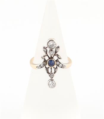 Altschliffdiamant Ring zus. ca. 0,50 ct - Erlesener Schmuck