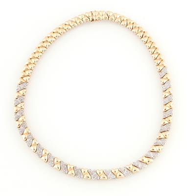 Brillantcollier zus. ca. 0,80 ct - Gioielli