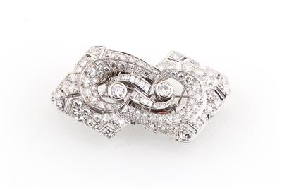 Diamant Doppelclip zus. ca. 2,90 ct - Gioielli