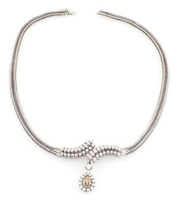 Diamantcollier zus. ca. 4 ct - Gioielli