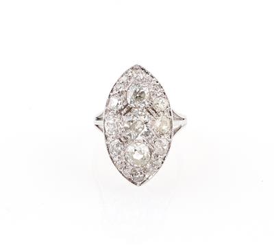 Diamantring zus. ca. 2 ct - Exquisite jewellery