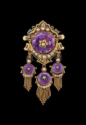 Amethystbrosche - Erlesener Schmuck