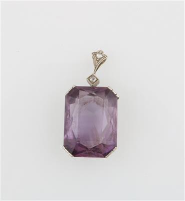 Diamant Amethyst Anhänger - Exquisite jewellery