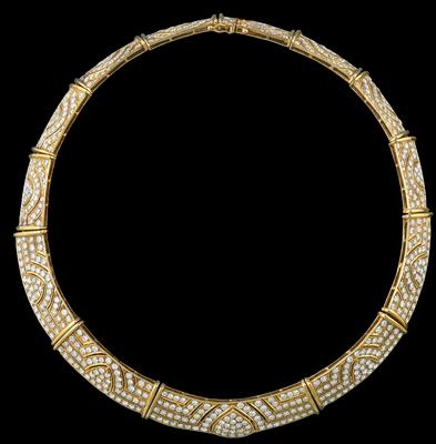 Brillantcollier zus. ca. 17 ct - Exquisite jewellery