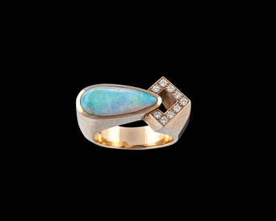 Seitner Opal Brillantring - Exquisite jewellery