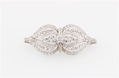 Diamantbrosche zus. ca.1,90 ct - Exquisite jewellery