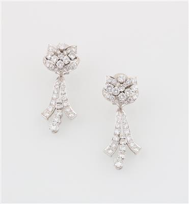 Brillant Ohrclipgehänge zus. ca. 4,20 ct - Exquisite jewellery