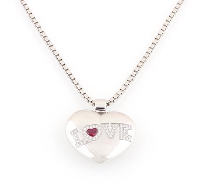 Chopard Brillant Herzanhänger zus. ca. 0,50 ct - Erlesener Schmuck