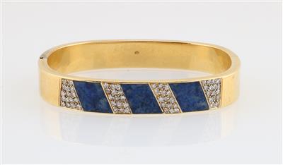 Achtkantdiamant Lapislazuli Armreif - Exquisite jewellery