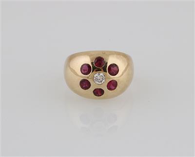 Brillant Rubin Ring - Erlesener Schmuck