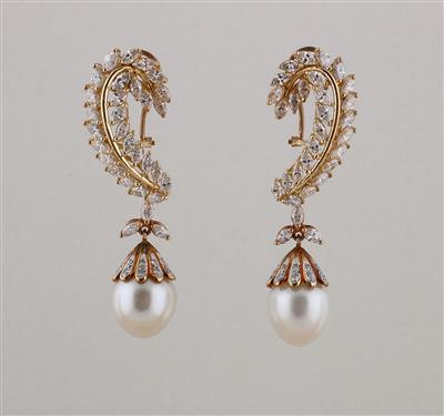 Diamantohrclips zus. ca. 6,60 ct - Exquisite jewellery