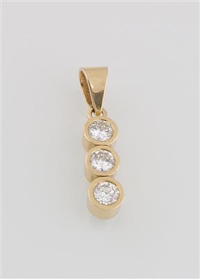 Brillantanhänger zus. ca. 1,00 ct - Jewellery