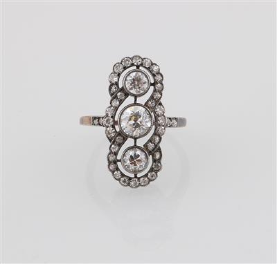 Altschliffdiamant Ring zus. ca. 1,70 ct - Gioielli scelti