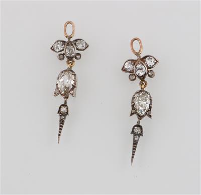 2 Altschliffdiamant Gehängeteile zus. ca. 1,60 ct - Jewellery