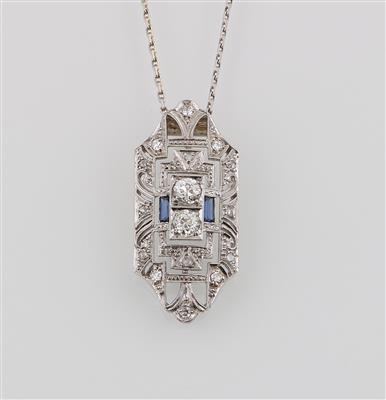 Altschliff Diamant Anhänger zus. ca. 0,50 ct - Gioielli