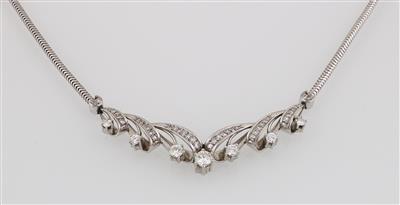 Diamantcollier zus. ca. 1,80 ct - Gioielli