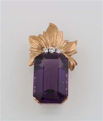 Amethyst Brillantanhänger - Exquisite jewellery