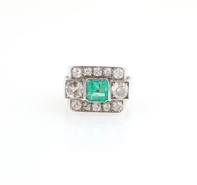 Diamant Smaragd Ring - Exquisite jewellery