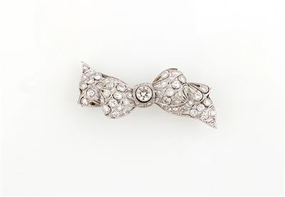 Diamantbrosche Masche zus. ca. 2,40 ct - Exquisite jewellery