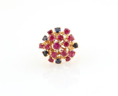 Rubin Saphir Ring - Erlesener Schmuck