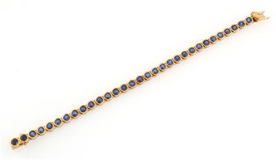 Saphir Armband zus. ca. 10 ct - Exquisite jewellery