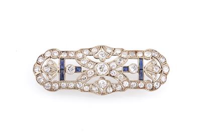 Altschliffdiamant Brosche zus. ca. 3,30 ct - Exquisite jewellery