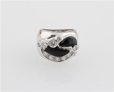 Brillant Onyx Ring - Erlesener Schmuck