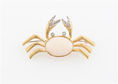 Brillant Opal Brosche Krabbe - Exquisite jewellery