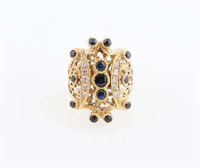 Diamant Saphir Ring - Gioielli scelti