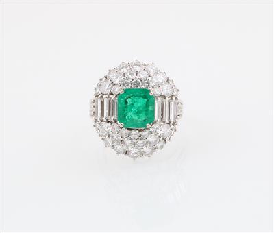 Diamant Smaragd Ring - Exquisite jewellery