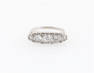 Altschliffdiamant Ring zus. ca. 0,90 ct - Exkluzivní šperky
