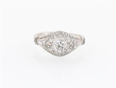 Altschliffdiamant Ring zus. ca. 1,15 ct - Exkluzivní šperky