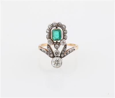 Diamant Smaragd Ring - Exkluzivní šperky