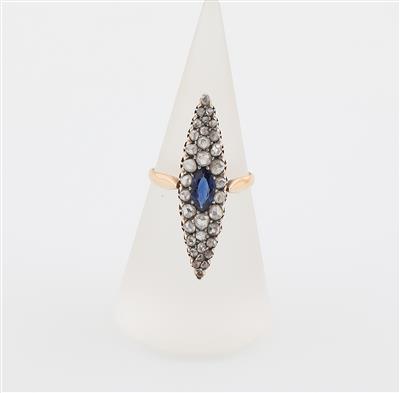 Diamant Saphir Ring - Erlesener Schmuck