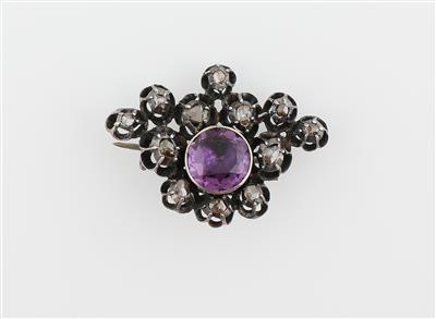 Diamantrauten Brosche zus. ca.0,20 ct - Exquisite jewellery