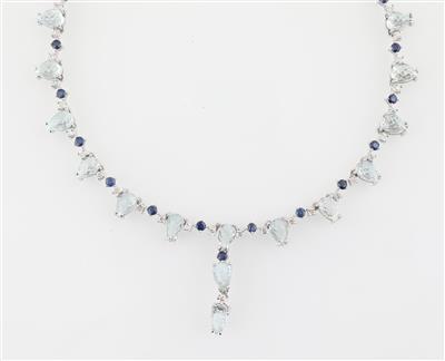 Aquamarin Collier zus. ca. 32,45 ct - Exquisite jewellery