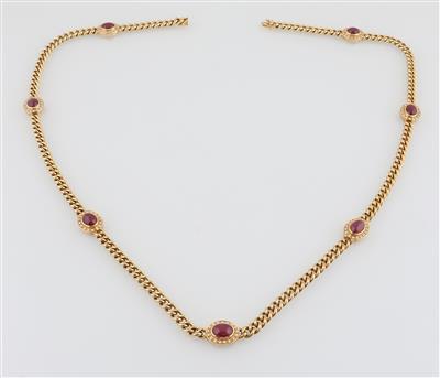 Brillant Rubin Halskette - Exquisite jewellery