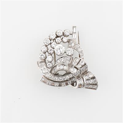 Diamant Kleiderclip zus. ca. 5 ct - Exquisite jewellery
