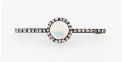 Diamant Opalbrosche - Exquisite jewellery