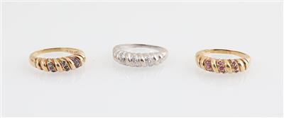 3 Ringe Set - Exkluzivní šperky