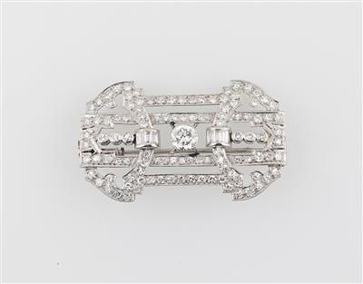 Diamantbrosche zus. ca. 2,80 ct - Exkluzivní šperky