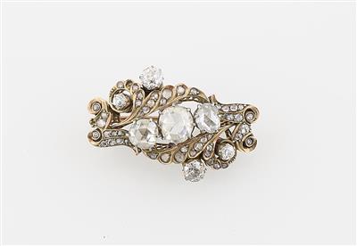 Diamantbrosche zus. ca.2 ct - Exquisite jewellery