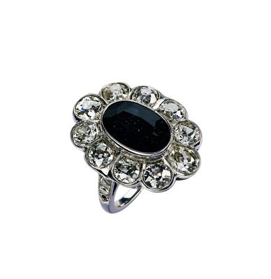 Altschliffdiamant Saphir Ring - Erlesener Schmuck Muttertag