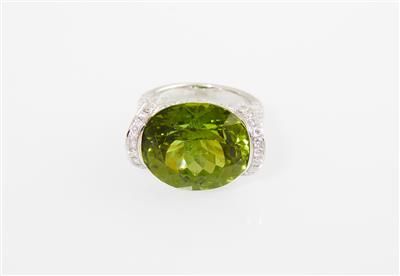 Brillant Peridotring - Erlesener Schmuck Muttertag