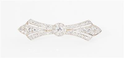 Diamantbrosche zus. ca. 1,45 ct - Exkluzivní šperky