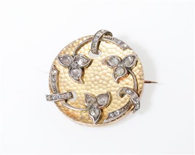 Diamantrauten Brosche zus. ca.0,30 ct - Exkluzivní šperky