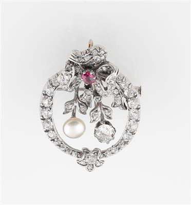 Altschliffdiamant Anhänger zus. ca. 2,50 ct - Exquisite jewellery