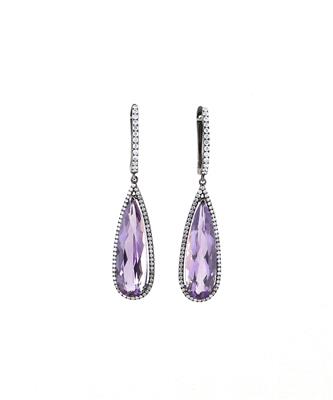 Brillant Amethystohrgehänge - Exquisite jewellery